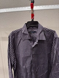 Zachary Prell Bold Stripe LONG SLEEVE SHIRT XL 17 x 36/37 Extra Large  - Picture 1 of 10