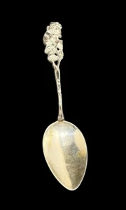 Antique 800 Silver German Hildesheimer Rose Tea Spoon 3 7/8 in - Picture 1 of 7