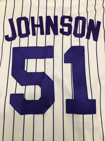 Vintage Randy Johnson Arizona Diamondbacks Stripes majestic stiched jersey 2XL Cover