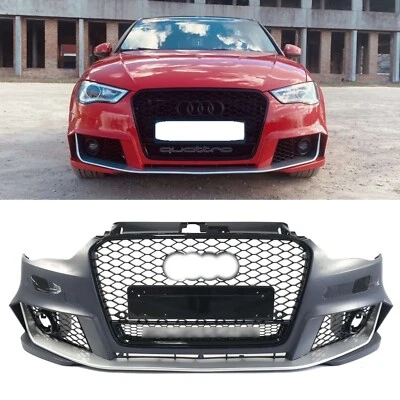 Parachoques delantero con parrilla RS3 negro para Audi A3 2012-2015 8V - Imagen 1 de 4
