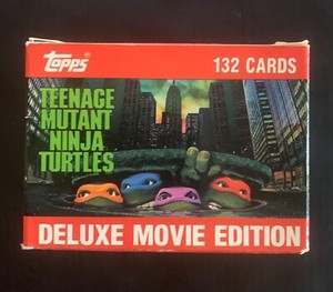 1990 TOPPS TEENAGE MUTANT NINJA TURTLES-132 GLOSSYCARD MOVIE EDITION-FACTORY BOX