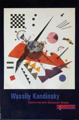 Wassily Kandinsky Composition With Chessboard Orange 1923 Poster 24 x 36 - Image 1 of 4