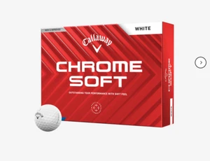 New Callaway Chrome Soft White Golf Balls 2 Dozen (24) - Picture 1 of 4