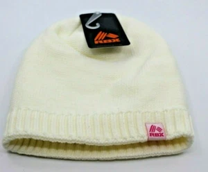 RBX Fleece Lined Beanie - White- Girl's O/S NWT - Picture 1 of 12