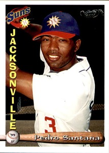 1999 Jacksonville Suns Grandstand #23 Pedro Santana Dominican Republic DR Card