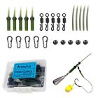 Easy To Use Carp Fishing Rig Kit 25Pcs Set With Fast Change Swivels And Sleeves