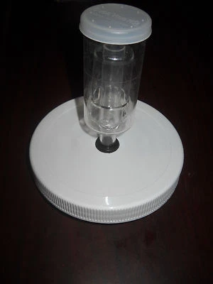 4 Pakkon 1 Gallon Wide Mouth Jar PLASTIC LIDS + AIRLOCKS FREE SHIPPING - Image 1 of 4