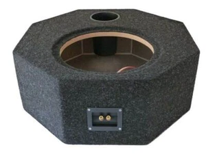 XXL Auto Reserveradgehäuse 30er Auschnitt MDF 22mm bez. grau meliert  43 Liter - Bild 1 von 1