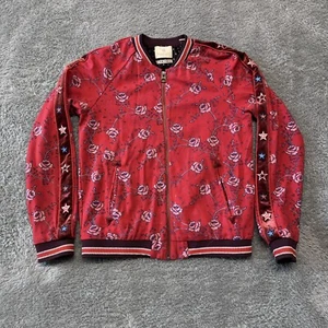 Scotch & Soda R’Belle Girls Red Floral Rose Full Zip Jacket  Size 12/152 - Picture 1 of 6