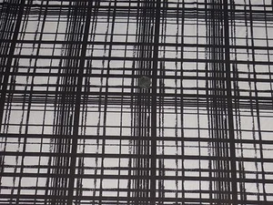 GEORGETTE CREPE - BLURRED LINES  - DRESS FABRIC - 3 METRES - Picture 1 of 3