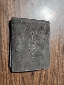 Perry Ellis America Grey suede with pull out ID holder W-023 - Picture 1 of 5