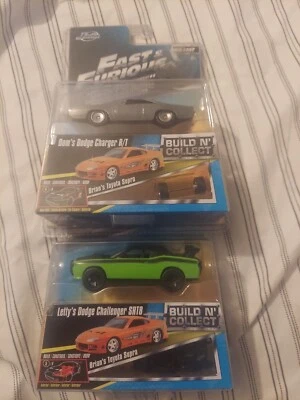 Jada 1:55 Scale Fast & Furious Dom's Dodge Charger ~ Letty's Dodge Challenger  - Image 1 of 3
