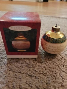 1993 NEU Hallmark GROSSELTERN Glaskugel Weihnachtsschmuck QX2085 Neu in Box - Bild 1 von 1