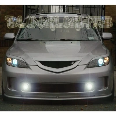 Faros antiniebla parachoques delantero diseño aero para Mazda3 MazdaSpeed3 para 2004 2005 2006 2007 Foto 1 de 4