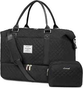 Travel Duffle Bag,Weekender Bags for Women with Shoe Compartment,Carry - Picture 1 of 6