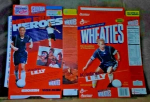 Caja de cereales planos Kristin Lilly Wheaties de fútbol de EE. UU. - Imagen 1 de 1