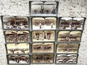 PALESTINESE 1896-1904 TREDICI (13) STEREOVIEW FOTO JAFFA DRUSO GALILEE SAMARIA+ - Foto 1 di 7