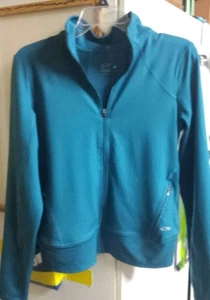 Ladie's Champion Teal Zippered Pullover Jacket Top (S) #MAX - Picture 1 of 3