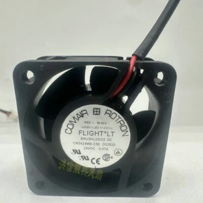 1 PCS  COMAIR ROTRON Fan CR0424MB-C50 DC24V 0.07A 4020 4cm 2 Wire cooling fan - Image 1 of 3
