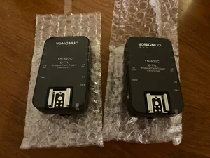 Set 2 Yongnuo YN622C ETT-L Wireless Flash Trigger Transceiver Canon DSLR Camera - Picture 1 of 3