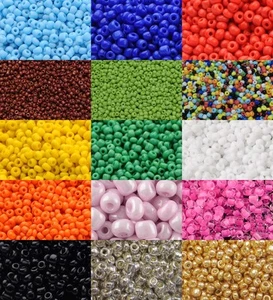 50g Glass Seed Beads - Size 11/0 - Approx 2mm - Jewellery Making - Rocailles - Picture 1 of 20