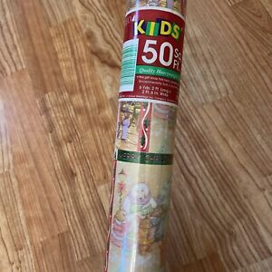 Vintage Cleo Christmas Kids Animals Singing Roll of wrapping paper