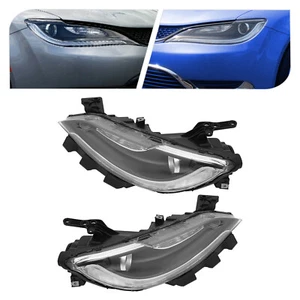 For 2015-16 Chrysler 200 Xenon/HID Headlight Headlamp w/LED DRL Right&Left Side - Picture 1 of 21