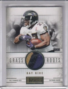 RAY RICE 2011 Playbook Grass Roots Materials Prime #4 20/25 Ravens - Picture 1 of 2