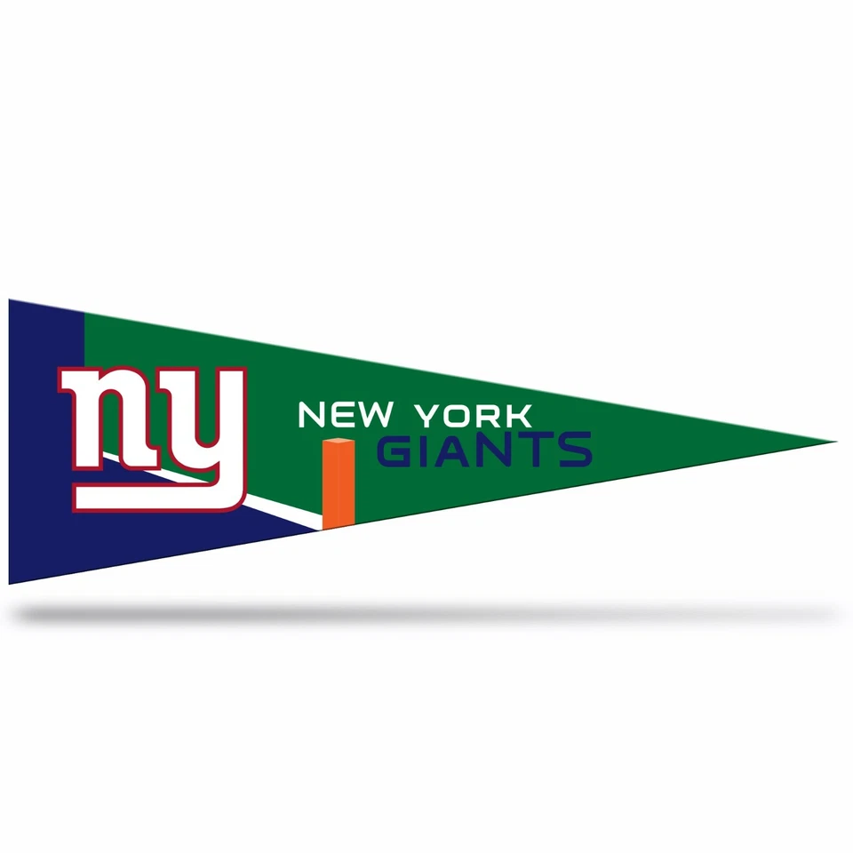 2 banderines intermediarios de los New York Giants. Fieltro. 14-1/2" x 5".    #A127 Foto 1 de 1