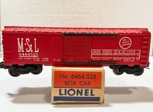 Postwar Lionel 6464-525 M&StL (Minneapolis & St L) Boxcar w/ OB - O-Gauge - Picture 1 of 20