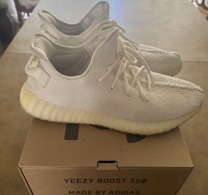 Size 11.5 - adidas Yeezy Boost 350 V2 Low Cream White / Triple White CP9366 - Picture 1 of 6
