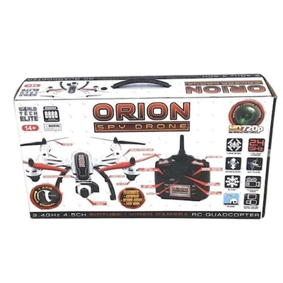World Tech Toys Orion Drone RC Quadcopter with HD Camera Black Untested - Image 1 of 2