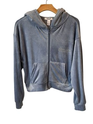 Chaqueta con Capucha Refuge Mujer L Azul Terciopelo Terciopelo Cremallera Completa Piedra de Lámina REINA NUEVO Foto 1 de 4