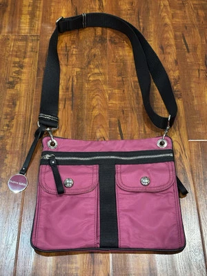 Franco Sarto Small Nylon Crossbody Bag Purse Zipper Pouch Handbag - Image 1 of 4