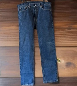Jeans Levi's Uomo 505 36x30 Originale Vestibilità Dritta - Lavaggio Scuro - Foto 1 di 3