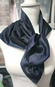 Vtg Christian Dior Monsieur Silk Square Scarf 26x26". - Picture 1 of 8