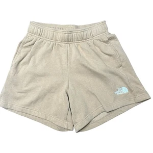 The North Face Womens Tan Beige Fleece Athletic Running Shorts - Picture 1 of 4