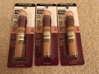(3Pk) Maybelline Instant Age Rewind Eraser Multi-Use Concealer #140 Honey 0.2 oz - Image 1 of 2
