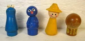 Vintage Sesamstraße Muppet Figuren: Krümelmonster, Grover + 2 Extras - Bild 1 von 8