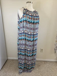 Swimsuits For All Womens Dress Cover Up Beach Gauzy Maxi Side Slits. Plus 18/20 - Picture 1 of 7