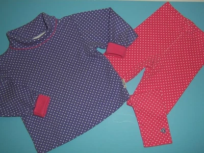 Gymboree VTG girls "PARISIAN PETALS" MEDIUM...2 PC SET...RAINBOW TAG...FALL 1994 - Image 1 of 4