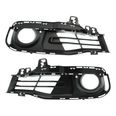 For BMW 330e 2016-2018 Fog Light Bezel Driver&Passenger Side Pair Textured Black Foto 1 de 4