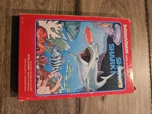 Shark! Shark! (Intellivision, 1982) CIB Complete w/ Box, Overlays's & Manual - Picture 1 of 9