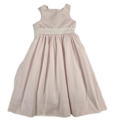 Bailey Boys Classics Dress Girls 4 Pink Sleeveless Lace Waist Formal Made USA - Image 1 of 4