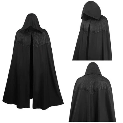 Geralt Cosplay Outfits Halloween Carnival Suit Cloak Robe Men Hooded Medieval US - Image 1 of 4