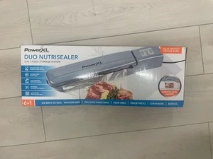 Intertek PowerXL Duo Nutrisealer Vacuum Sealer Gray Food Preservation - Picture 1 of 3