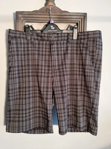 Slazenger Mens Golf Shorts Grey Check Size 40 - Picture 1 of 11