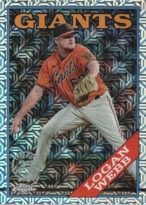 2023 Topps '88 Topps Silver Pack Chrome Series 2 #2T88C92 Logan Webb INSERT - Picture 1 of 2