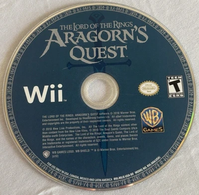 Lord of the Rings: Aragorn's Quest (Nintendo Wii, 2010) solo disco - probado Foto 1 de 4