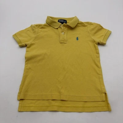 Polo de Ralph Lauren Polo Niños Pequeños 4 Logo Amarillo 100% Algodón. #38827 Foto 1 de 4